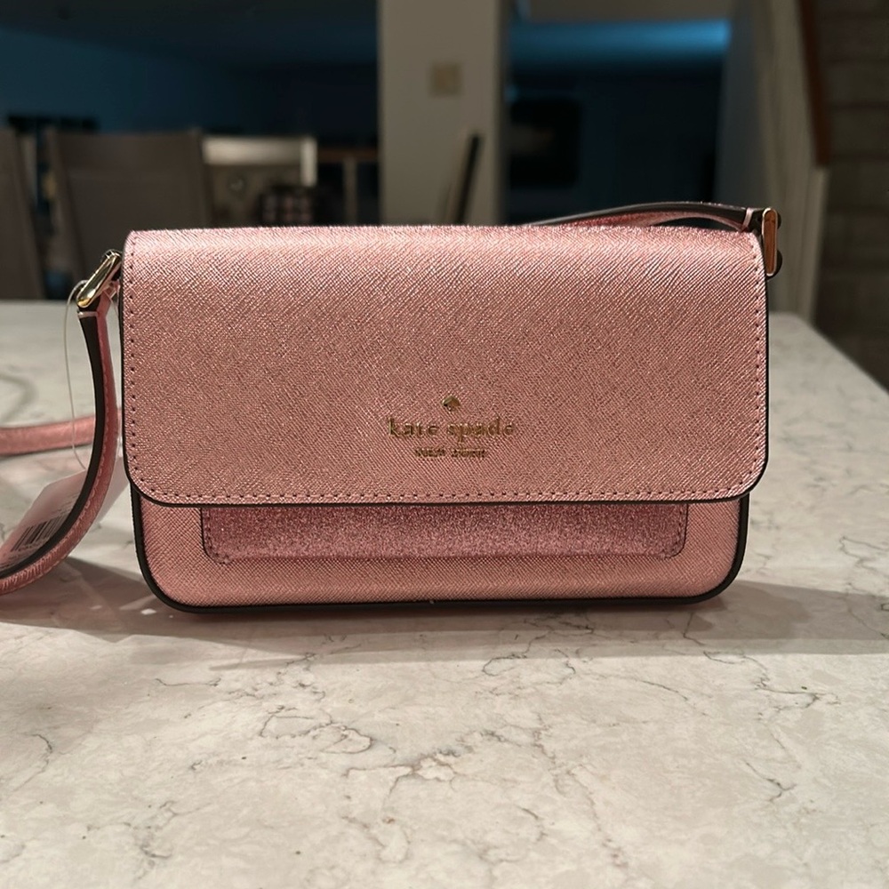Kate Spade Glitter Pink Crossbody Bag